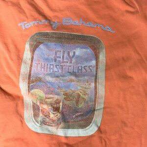 Tommy Bahama Orange Tee with Graphic Print
